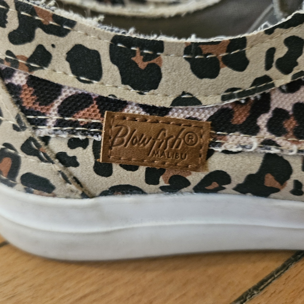 Blowfish Women's Leopard Print Slip-On Sneakers - Picture 2 of 4